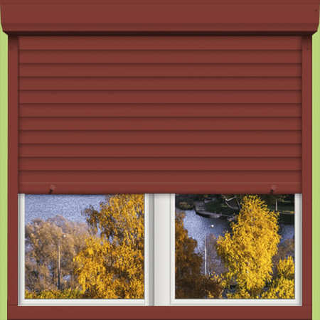 Рольставни коричневые