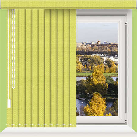 Вертикальные жалюзи зелёного цвета